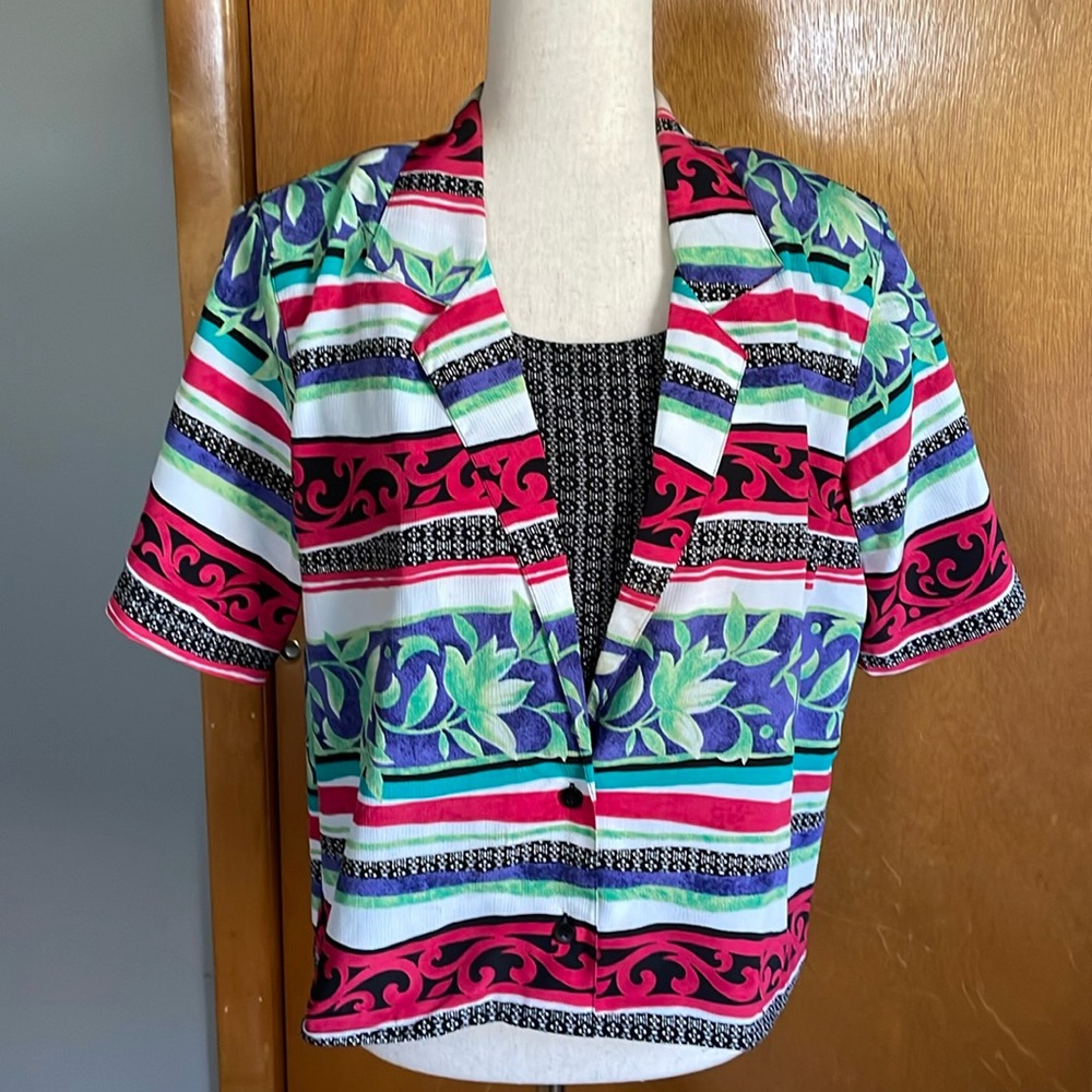 Alfred Dunner Short Sleeves Multicolored Top. Siz… - image 6